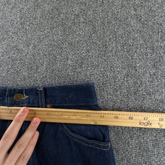 VTG NOS Lee Denim Jeans Dark Wash Ms. Petite 12 Rider USA All Cotton ACTL 27X29 - Picture 16 of 16